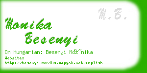 monika besenyi business card